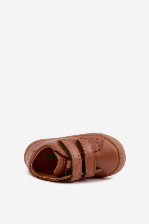 Scarpe in pelle per bambini marroni Barefoot Froddo G2130328-2