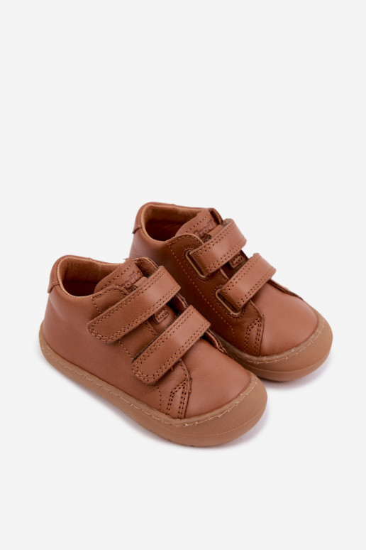 Scarpe in pelle per bambini marroni Barefoot Froddo G2130328-2