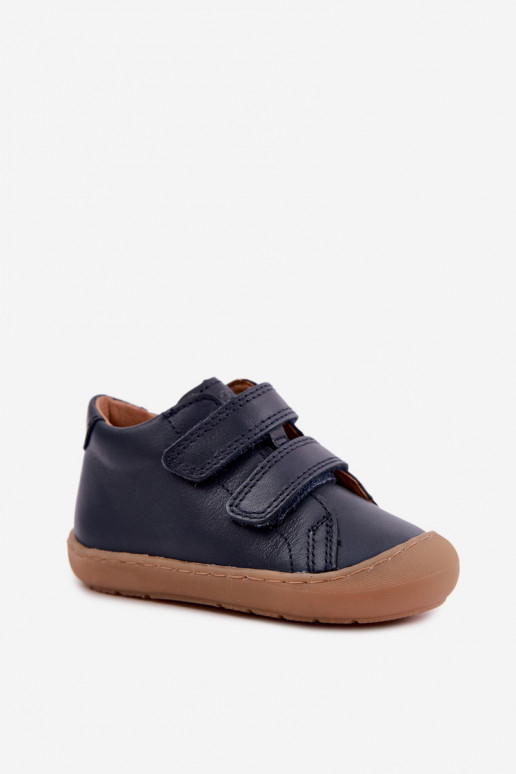 Scarpe in pelle per bambini blu scuro Barefoot Froddo G2130328