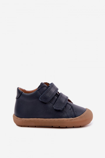 Scarpe in pelle per bambini blu scuro Barefoot Froddo G2130328 2
