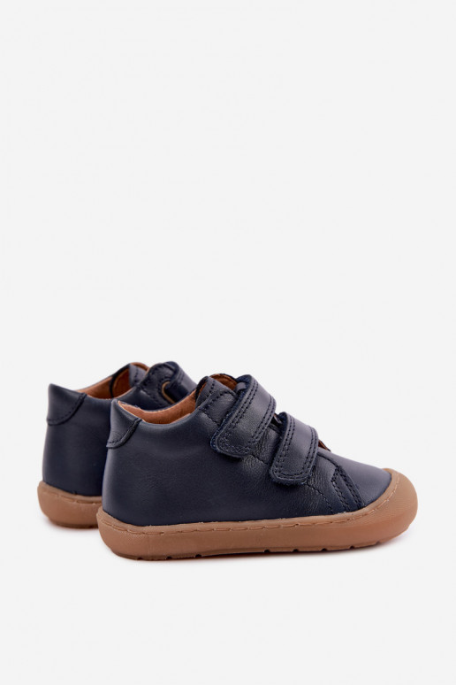 Scarpe in pelle per bambini blu scuro Barefoot Froddo G2130328