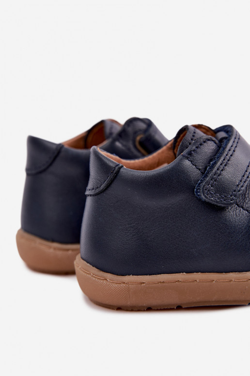 Scarpe in pelle per bambini blu scuro Barefoot Froddo G2130328