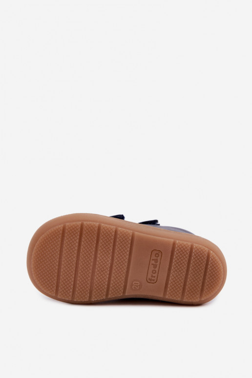 Scarpe in pelle per bambini blu scuro Barefoot Froddo G2130328
