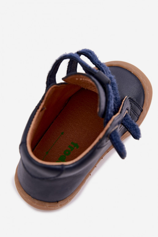 Scarpe in pelle per bambini blu scuro Barefoot Froddo G2130328