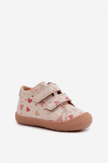 Scarpe in pelle per bambini color sabbia Barefoot Froddo G2130328-64