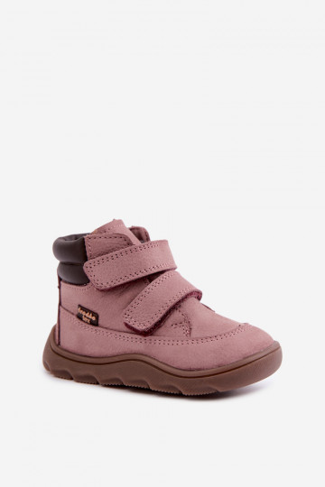 Scarpe in pelle per bambini rosa Barefoot Froddo G2110150-5