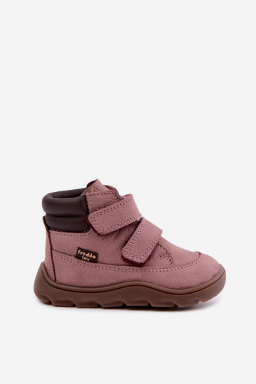 Scarpe in pelle per bambini rosa Barefoot Froddo G2110150-5 2