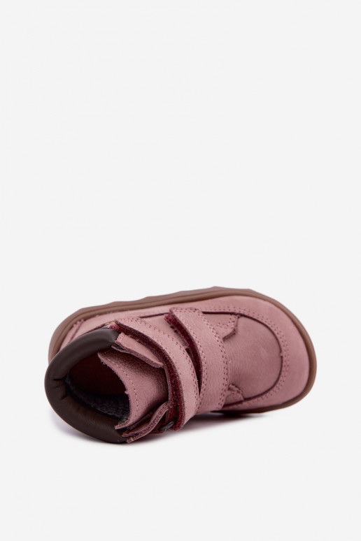 Scarpe in pelle per bambini rosa Barefoot Froddo G2110150-5