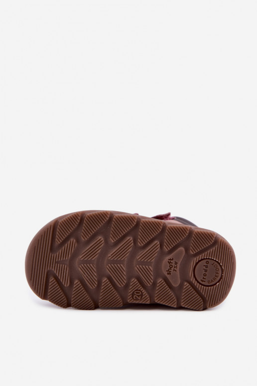 Scarpe in pelle per bambini rosa Barefoot Froddo G2110150-5