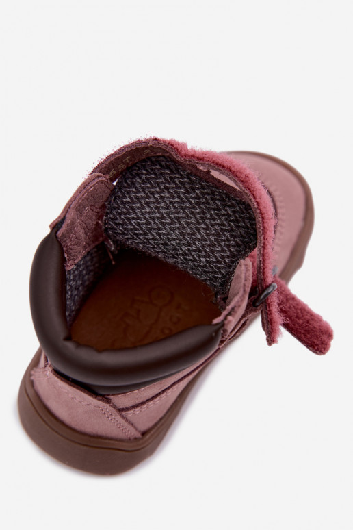 Scarpe in pelle per bambini rosa Barefoot Froddo G2110150-5