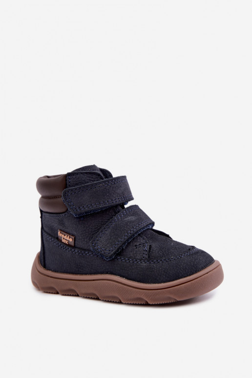 Scarpe in pelle per bambini blu scuro Barefoot Froddo G2110150