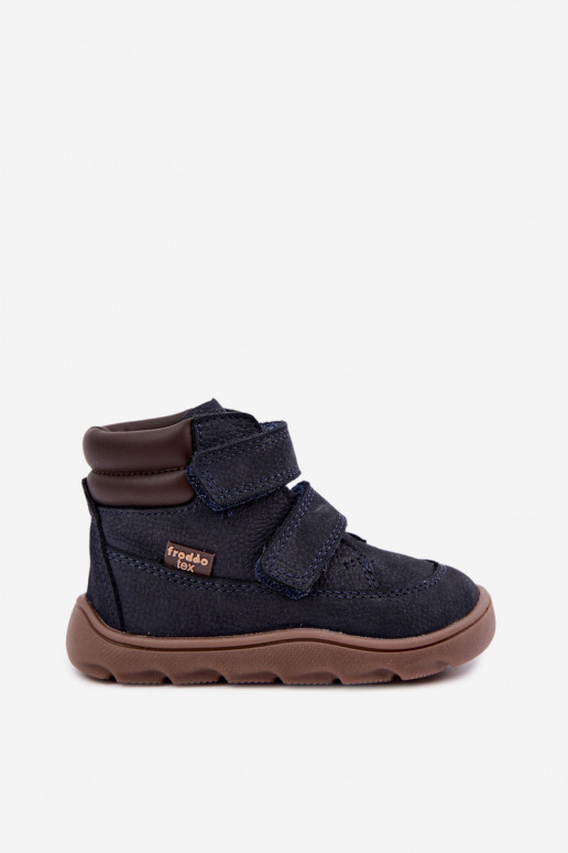 Scarpe in pelle per bambini blu scuro Barefoot Froddo G2110150