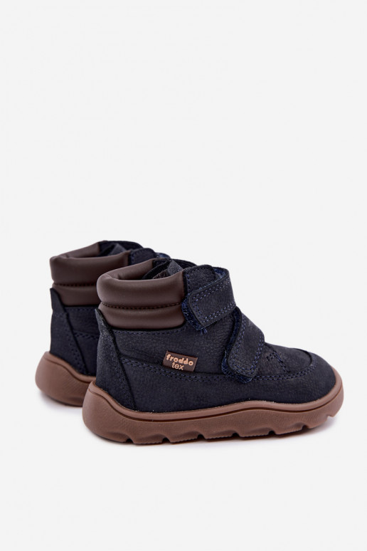 Scarpe in pelle per bambini blu scuro Barefoot Froddo G2110150