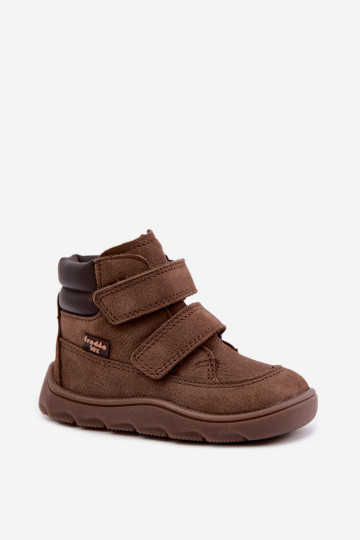 Scarpe in pelle per bambini marroni Barefoot Froddo G2110150-13