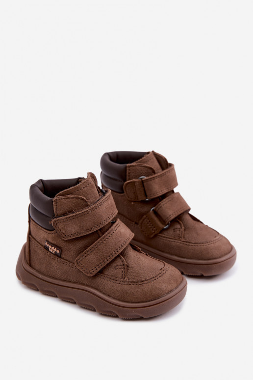 Scarpe in pelle per bambini marroni Barefoot Froddo G2110150-13