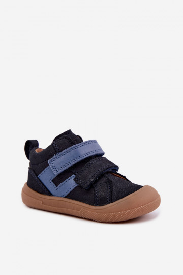 Scarpe in pelle per bambini blu scuro Barefoot Froddo G2130380