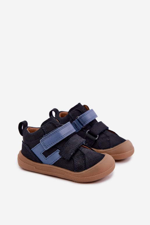 Scarpe in pelle per bambini blu scuro Barefoot Froddo G2130380