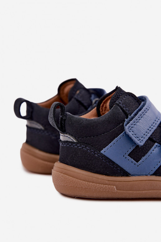 Scarpe in pelle per bambini blu scuro Barefoot Froddo G2130380