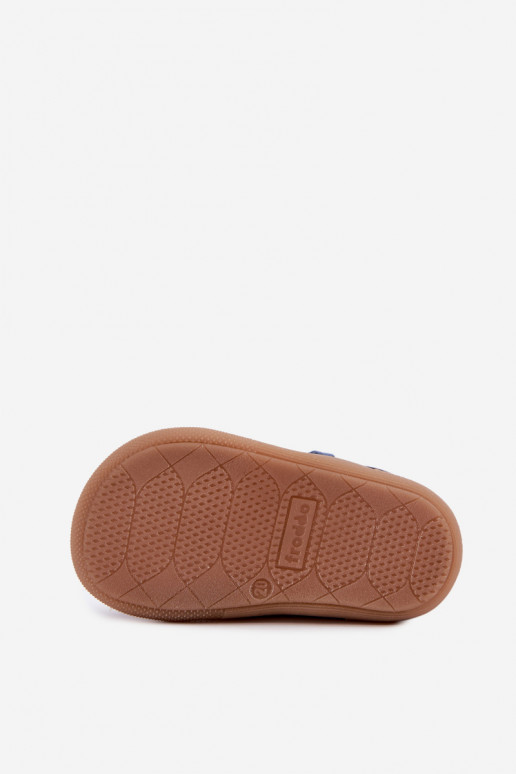 Scarpe in pelle per bambini blu scuro Barefoot Froddo G2130380