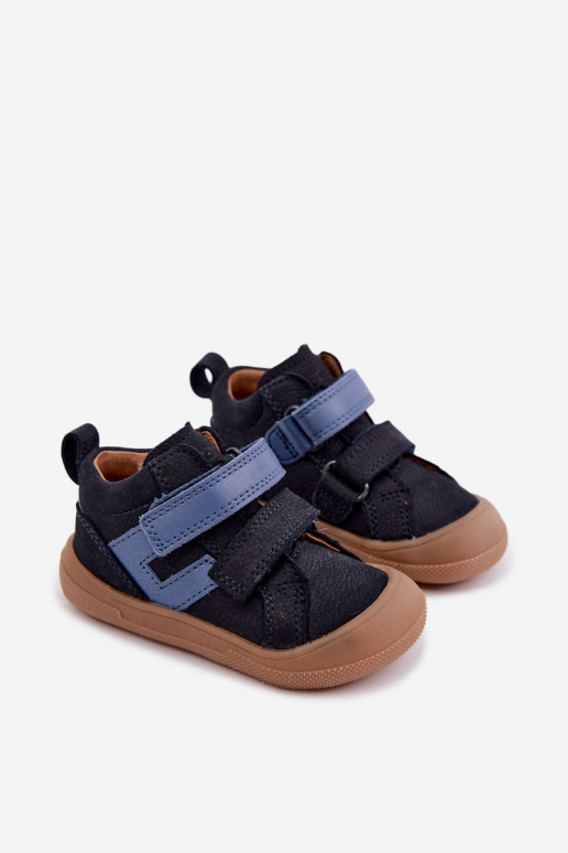 Scarpe in pelle per bambini blu scuro Barefoot Froddo G2130380