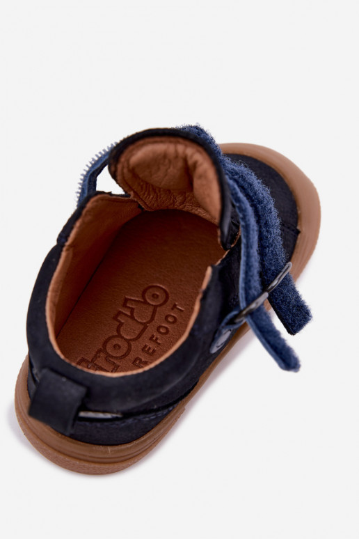 Scarpe in pelle per bambini blu scuro Barefoot Froddo G2130380