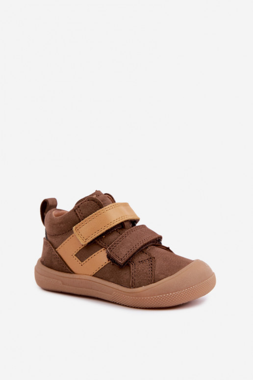Scarpe in pelle per bambini marroni Barefoot Froddo G2130380-2