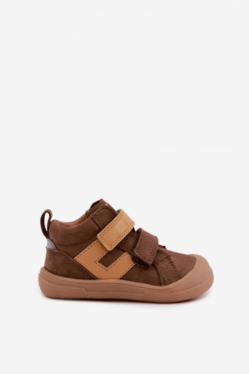 Scarpe in pelle per bambini marroni Barefoot Froddo G2130380-2 2