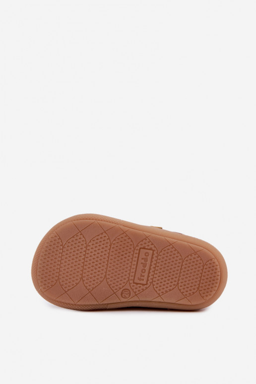Scarpe in pelle per bambini marroni Barefoot Froddo G2130380-2