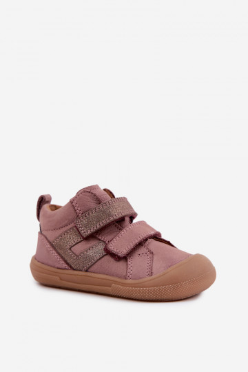 Scarpe in pelle per bambini Barefoot FRODDO G2130380-3 rosa