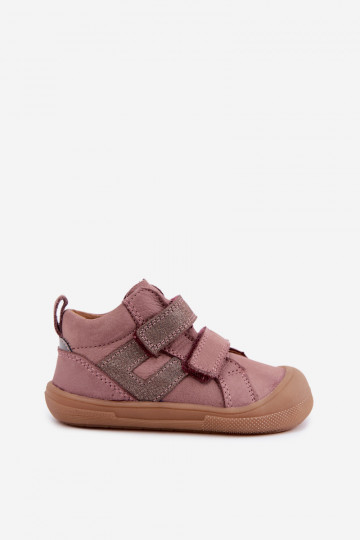 Scarpe in pelle per bambini Barefoot FRODDO G2130380-3 rosa 2
