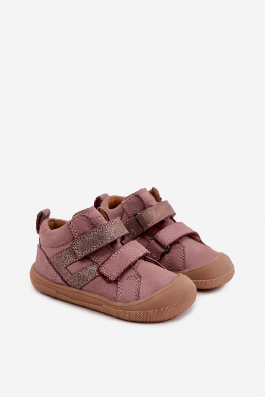 Scarpe in pelle per bambini Barefoot FRODDO G2130380-3 rosa