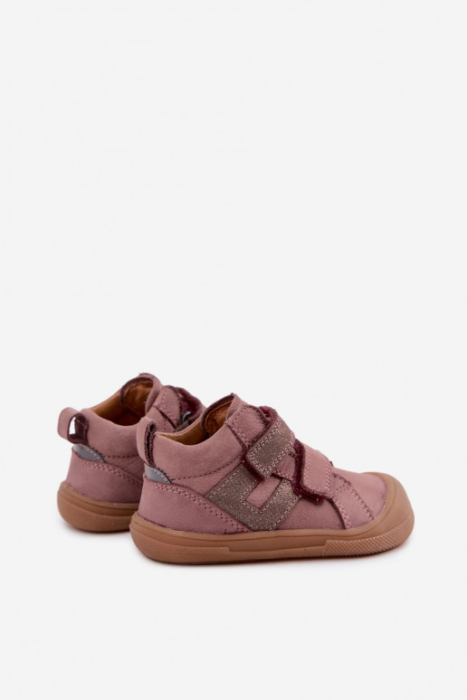 Scarpe in pelle per bambini Barefoot FRODDO G2130380-3 rosa