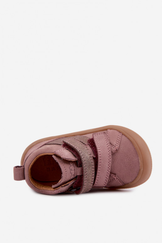 Scarpe in pelle per bambini Barefoot FRODDO G2130380-3 rosa