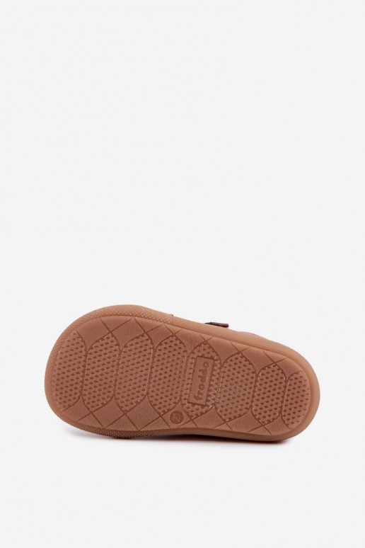 Scarpe in pelle per bambini Barefoot FRODDO G2130380-3 rosa