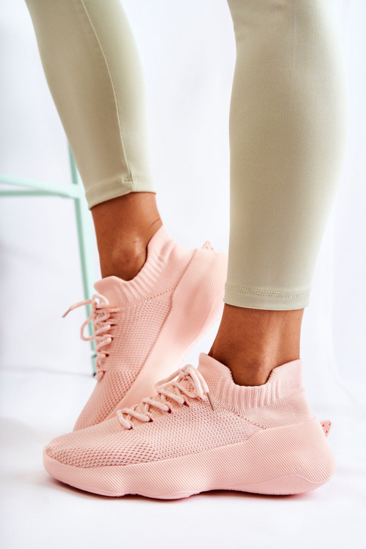 Scarpe sportive slip-on Dalmiro in colore rosa