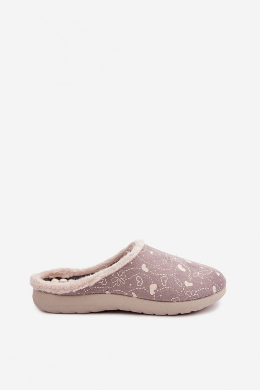 Pantofole da donna grigie con motivi Inblu ET000041