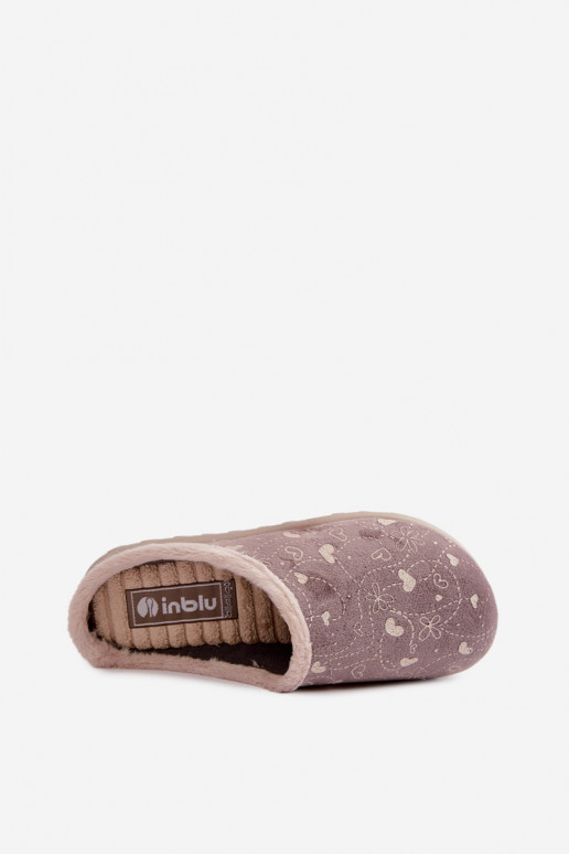 Pantofole da donna grigie con motivi Inblu ET000041