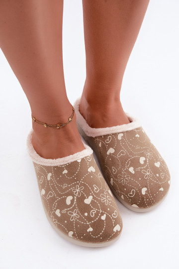 Pantofole da donna verdi con motivi Inblu ET000041