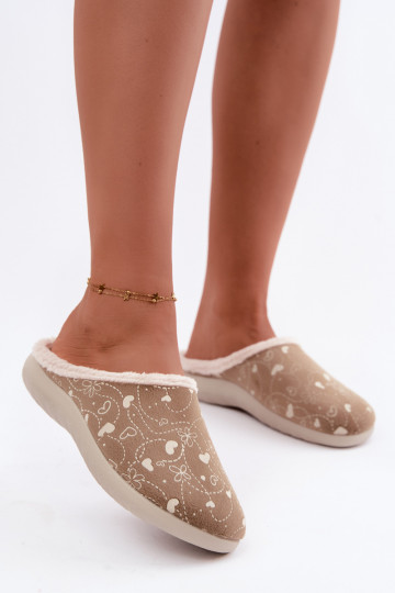 Pantofole da donna verdi con motivi Inblu ET000041 2