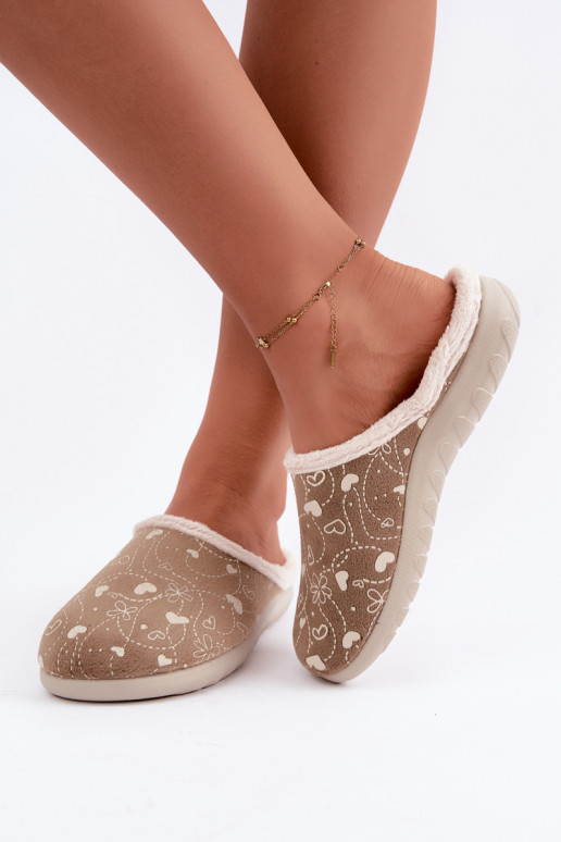 Pantofole da donna verdi con motivi Inblu ET000041