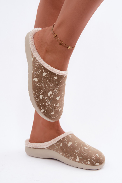 Pantofole da donna verdi con motivi Inblu ET000041