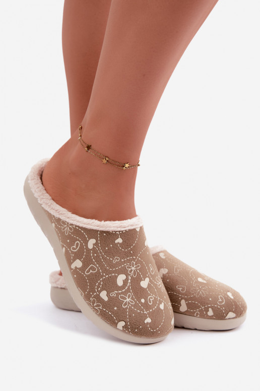Pantofole da donna verdi con motivi Inblu ET000041