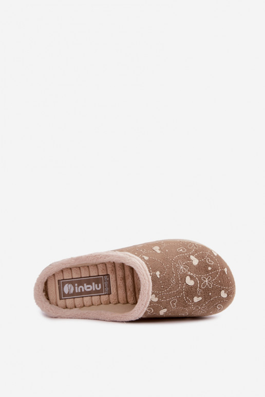 Pantofole da donna verdi con motivi Inblu ET000041