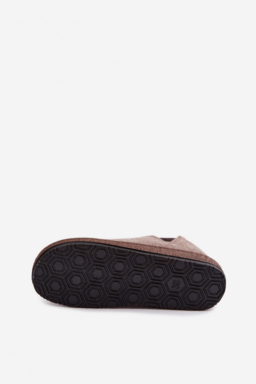 Pantofole da donna color sabbia Inblu NL000013