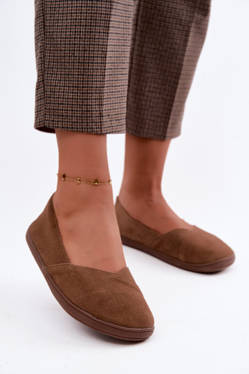 Ballerine Barefoot in ecopelle scamosciata marrone Mirelia 2