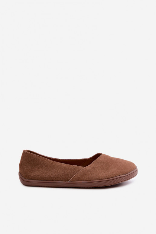 Ballerine Barefoot in ecopelle scamosciata marrone Mirelia