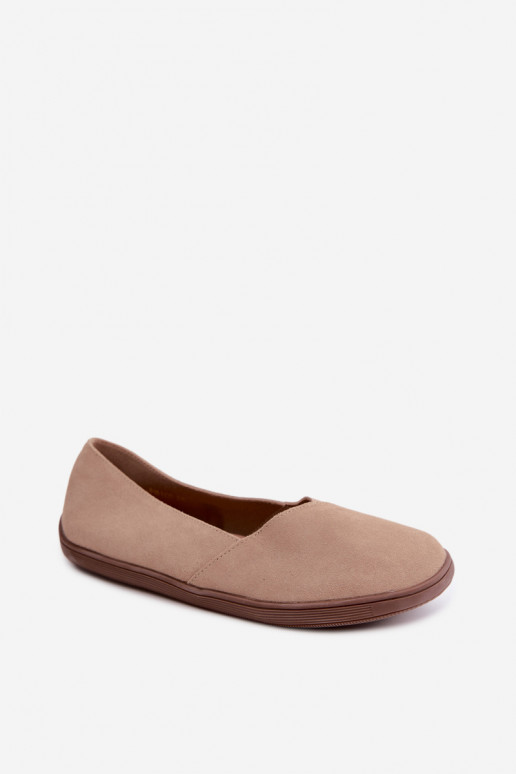 Ballerine calde da donna in ecopelle scamosciata Mirelia
