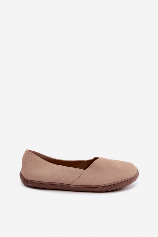 Ballerine calde da donna in ecopelle scamosciata Mirelia