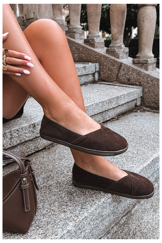 Ballerine da donna in ecopelle scamosciata Mirelia