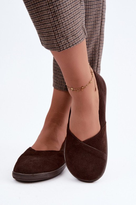 Ballerine da donna in ecopelle scamosciata Mirelia